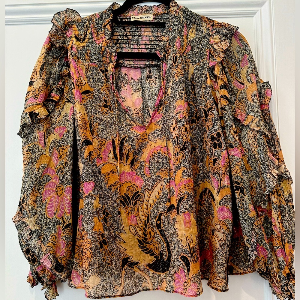 Ulla Johnson Multicolor Floral Blouse